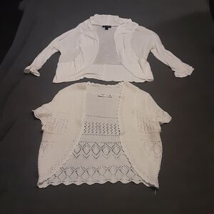 🖤4/$10 White Knit and Cardigan Set